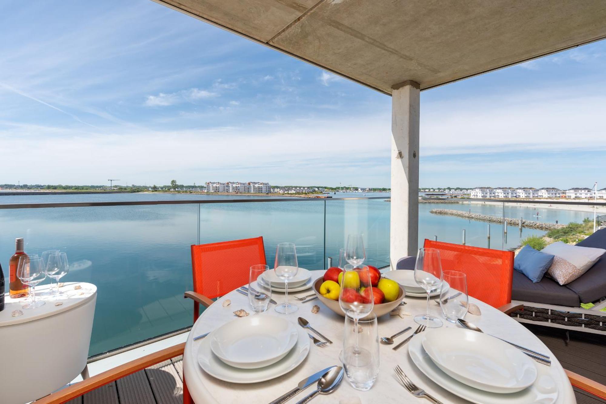 Brise- Direkt Am Wasser, Hafenblick, Fahrstuhl, Sauna, Ueberdachter Balkon Olpenitz Ngoại thất bức ảnh